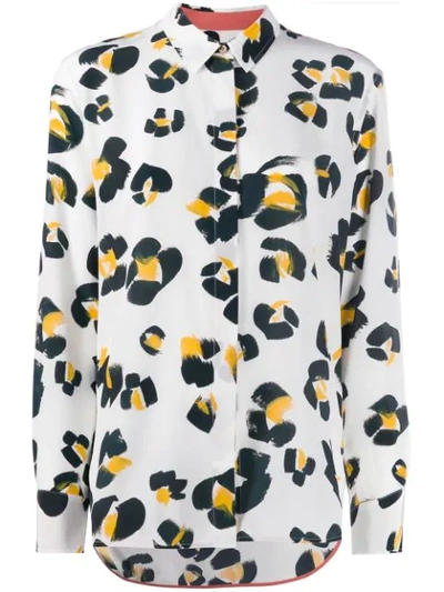 Paul Smith Leopard Spot Shirt In White