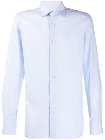 Ermenegildo Zegna Slim Fit Button Shirt In Blue