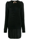 N°21 Layered Sweater Dress In Black
