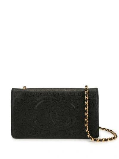 Pre-owned Chanel Cc Woc In Black