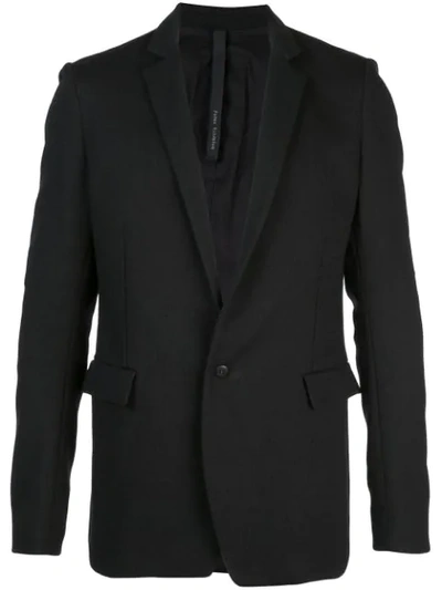 Poème Bohèmien Cotton And Wool Blazer In Black