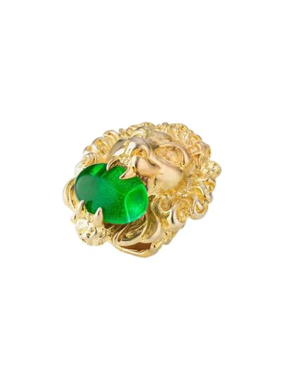 Gucci Lion Head Ring In Gold