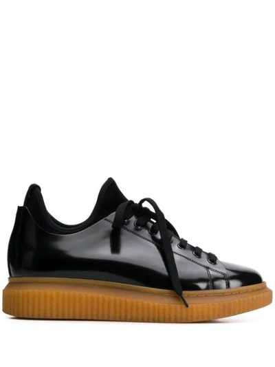 Officine Creative Lace Up Sneakers In Black
