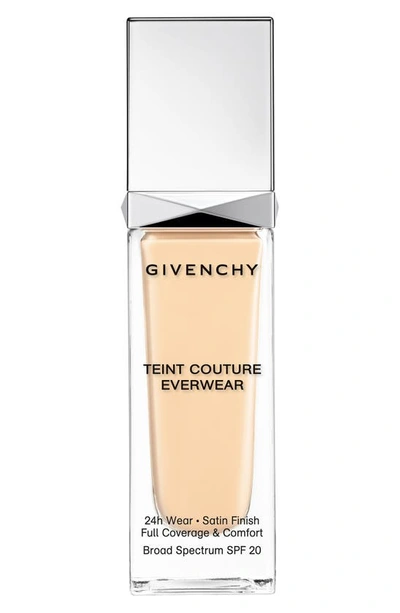 Givenchy Teint Couture Everwear 24h Wear Foundation Spf 20 In Y100 Fair With Yellow Undertones