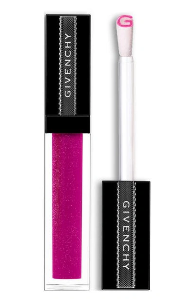 Givenchy Gloss Interdit Vinyl N4 Framboise In Trouble 0.21 oz/ 6 ml In 04 Framboise Trbl