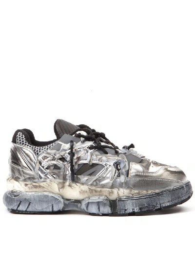 Maison Margiela Grey Leather Fusion Sneakers