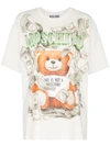 Moschino Printed Cotton-jersey T-shirt In White