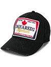 Dsquared2 Baseballkappe Mit Logo-stickerei In Black