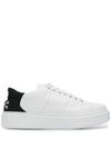 Philipp Plein Women's Shoes Leather Trainers Sneakers Skull In White