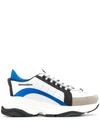 Dsquared2 Bumpy 551 Low-top Sneakers In White,black,blue