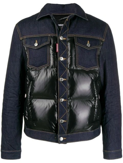 Dsquared2 Gefütterte Jeansjacke In Multicolor