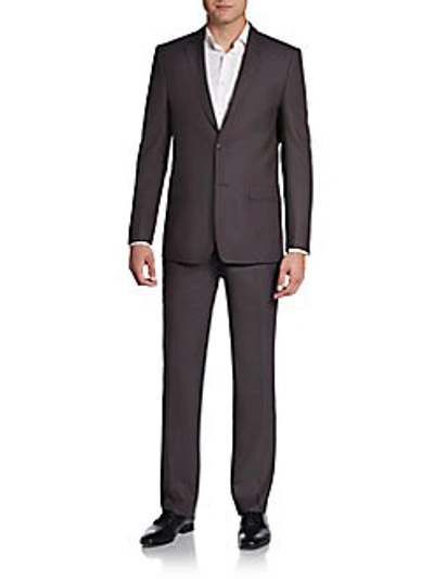 Versace Regular-fit Tonal Striped Wool Two-button Suit In 0492514223196