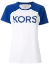 Michael Michael Kors Logo Baseball T-shirt In Multicolour