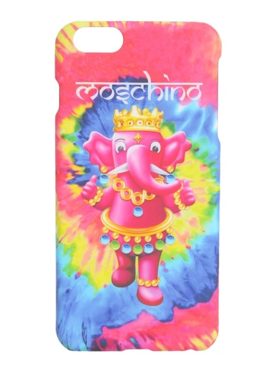 Moschino Elephant Logo Print Iphone 6/6s Case In Pink