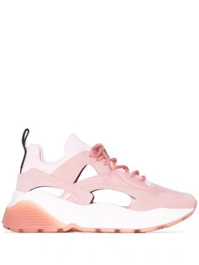 Stella Mccartney Eclypse Cut-out Sneakers In Pink