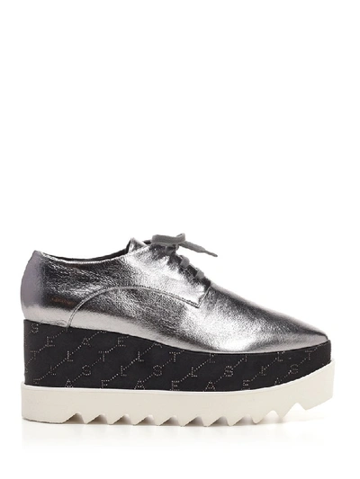 Stella Mccartney Elyse Platform Sneakers In Silver