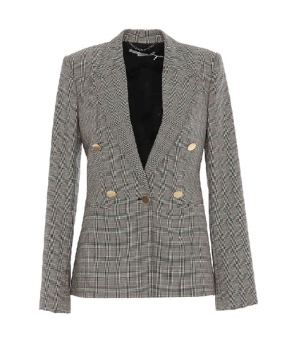 Stella Mccartney Tailored Check Blazer In Grey