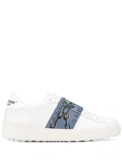 Valentino Garavani X Undercover Open Sneakers In Slate Blue