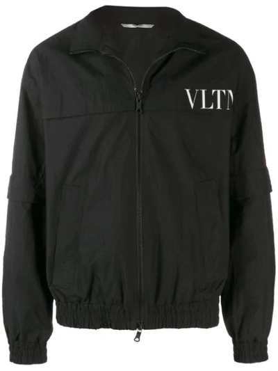 Valentino Vltn Track Jacket In Black