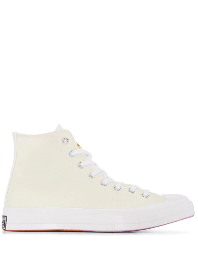 Converse X Chinatown Market White Chuck Taylor 70 High Top Sneakers In Multicolour