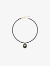 Anissa Kermiche Onyx Palm Tree Choker In Black