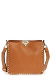 Valentino Garavani Rockstud Small Hobo Bag, Light Cuir, Light Cuir In Cognac