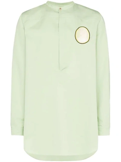 Linder Aava Circle Patch Shirt In Green
