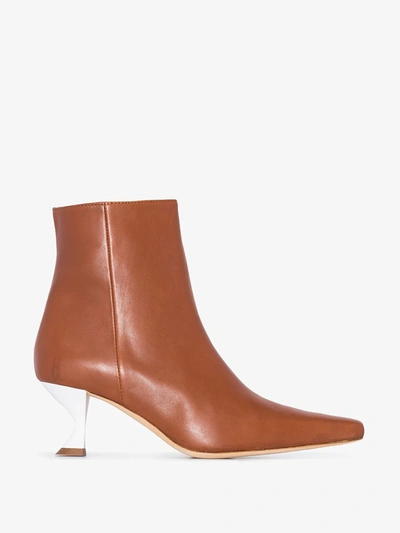 Kalda Silex Ankle Boots In Brown