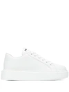 Prada Macro Low-top Sneakers In White
