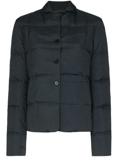 Jil Sander Padded Blazer Jacket In Blue