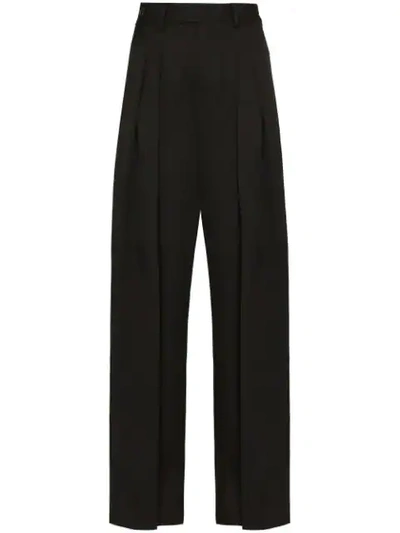 Jw Anderson Wide-leg Tailored Trousers In Black