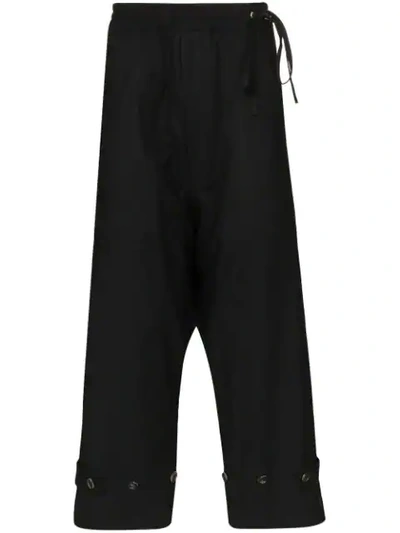 Bed J.w. Ford Deck Button Detail Track Pants In Black