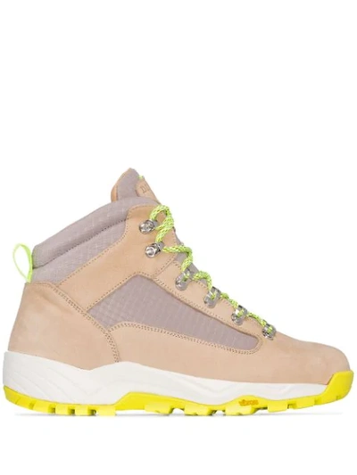 Diemme Cortina Nubuck And Canvas Hiking Boots In Neutrals | ModeSens