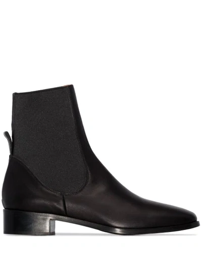 Atp Atelier Vernazza Leather Ankle Boots In Black