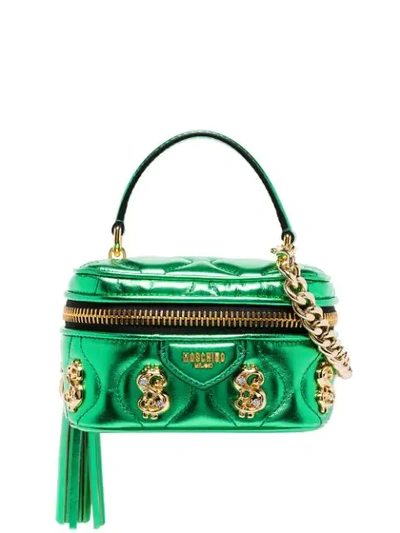 Moschino Verzierte Handtasche In Green