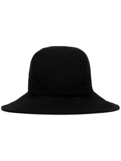 Yohji Yamamoto Croce Logo Hat In  Black