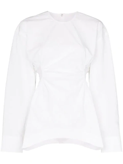 Markoo Cut-out Detail Blouse In White