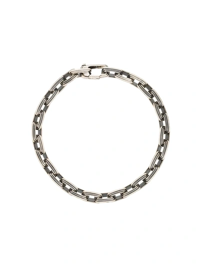 M Cohen Equinox 5mm Link Bracelet In Silver