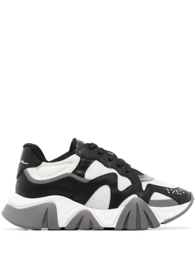Versace Squalo Chunky Sneakers In White
