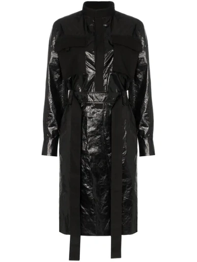 Ambush Utilitarian Belted Midi Dress In Black