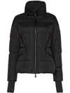 Moncler Zip-front Padded Jacket In Black