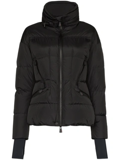 Moncler Zip-front Padded Jacket In Black