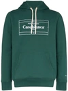 Casablanca Tennis Court Logo Hoodie In Green