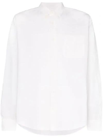 Visvim Albacorre Flamma Cotton Shirt In White