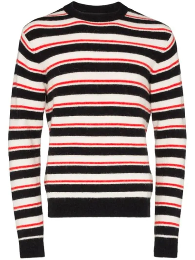 Loreak Noah Striped Knit Jumper In  Multicoloured: