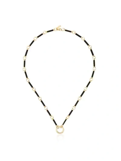 Foundrae 18k Yellow Gold Onyx Element Chain Necklace