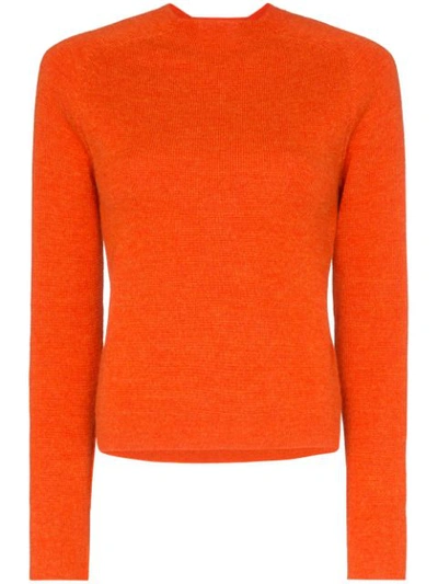 Carcel Knitted Jumper In Orange