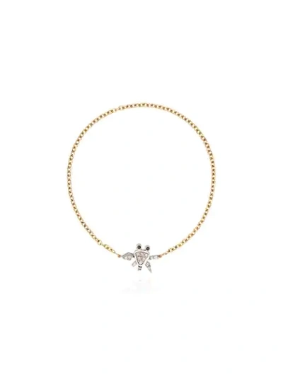 Yvonne Léon 18k Yellow Gold Crab Diamond Bracelet