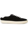 Saint Laurent Court Classic Low Top Sneaker In Black