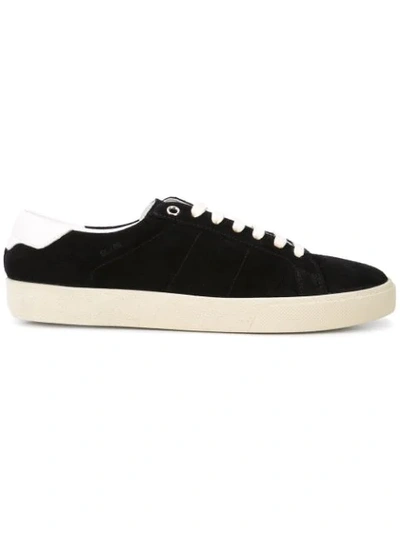 Saint Laurent Court Classic Low Top Trainer In Black